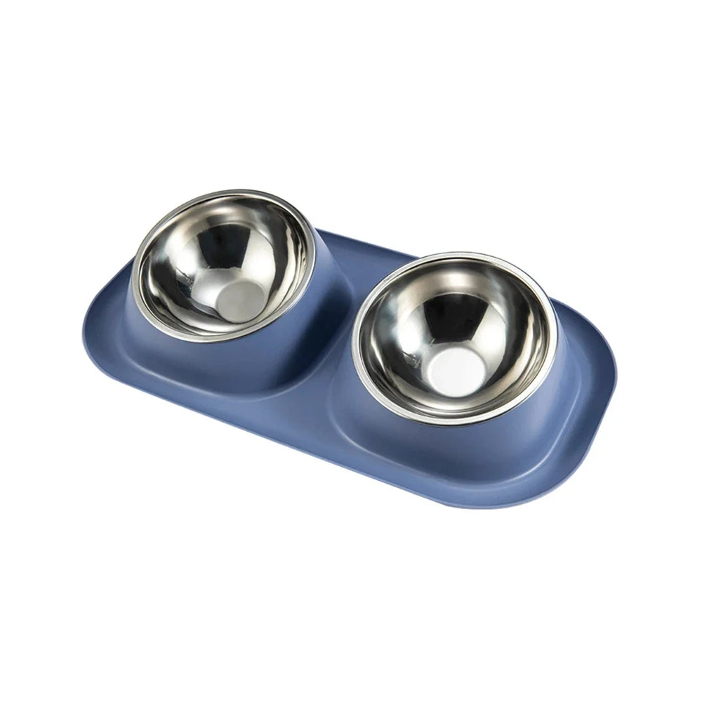 Ciotola Doppia Anti Scivolo per Cani e Gatti