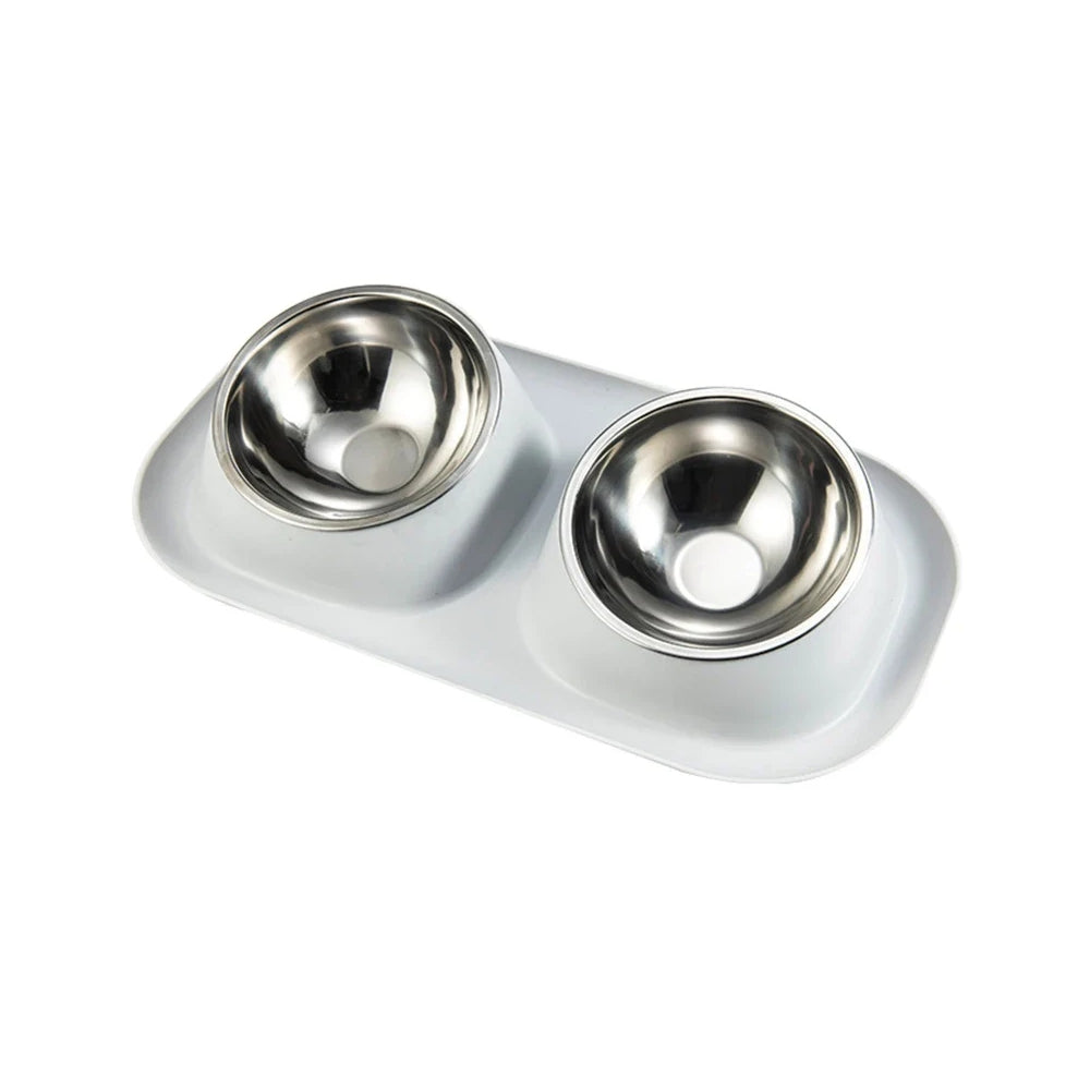 Ciotola Doppia Anti Scivolo per Cani e Gatti